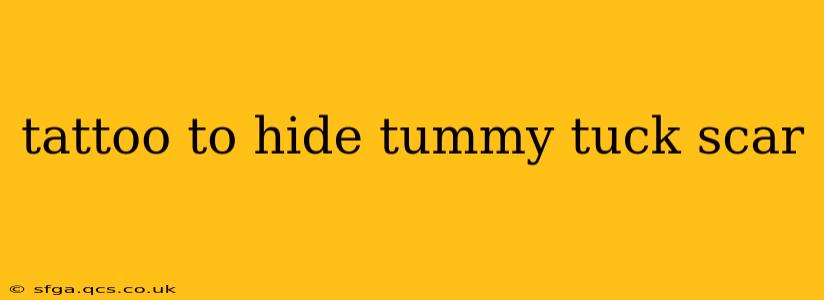 tattoo to hide tummy tuck scar