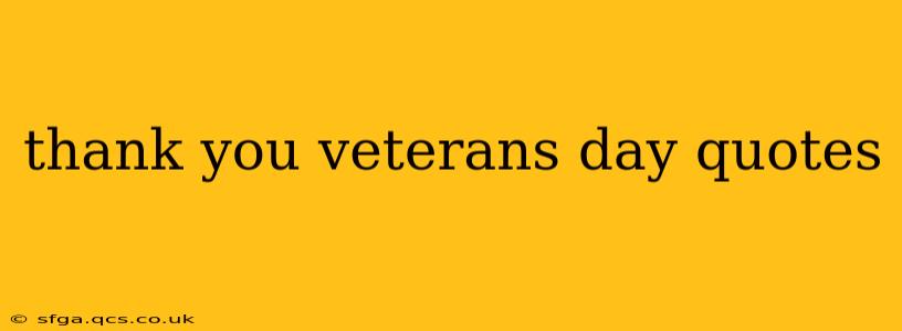 thank you veterans day quotes