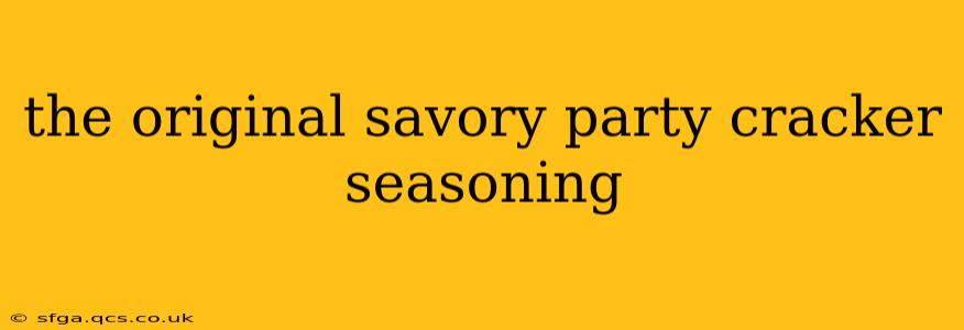 the original savory party cracker seasoning