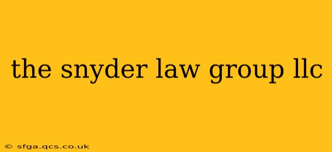 the snyder law group llc