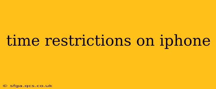 time restrictions on iphone