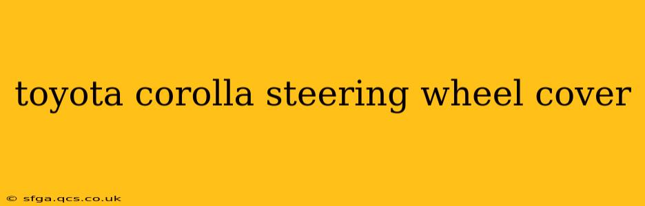 toyota corolla steering wheel cover