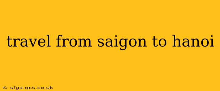 travel from saigon to hanoi