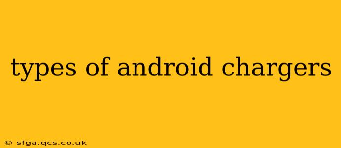 types of android chargers