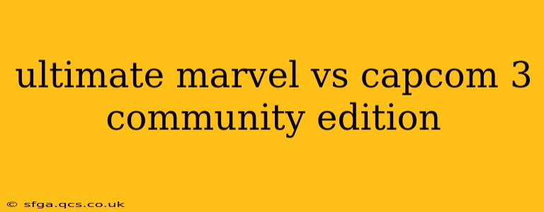 ultimate marvel vs capcom 3 community edition