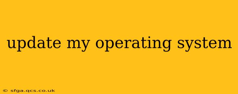 update my operating system