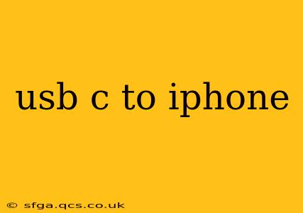 usb c to iphone