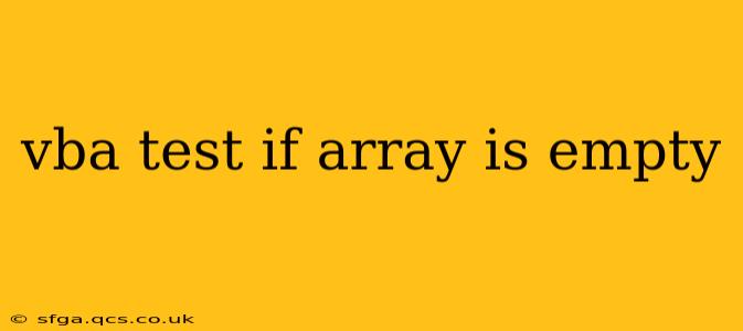 vba test if array is empty