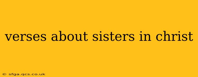 verses about sisters in christ