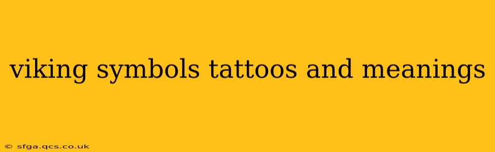 viking symbols tattoos and meanings