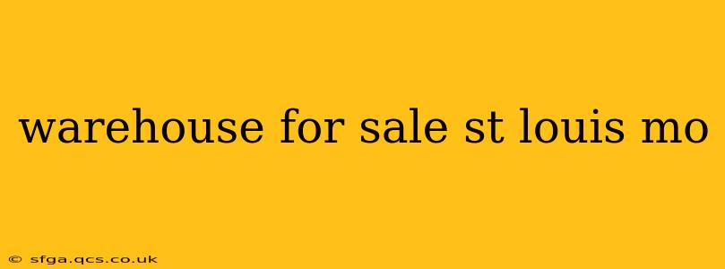 warehouse for sale st louis mo
