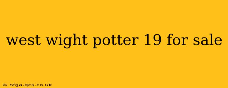 west wight potter 19 for sale