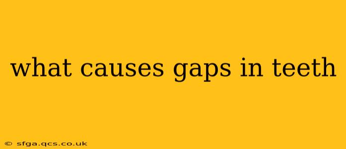what causes gaps in teeth