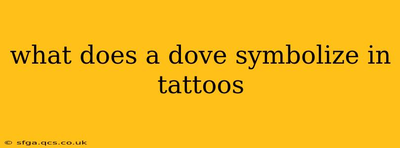 what does a dove symbolize in tattoos