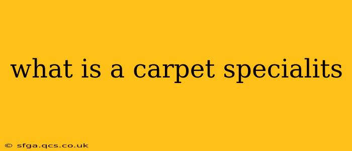 what is a carpet specialits