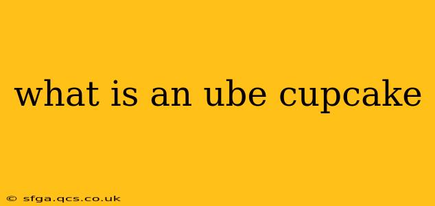 what is an ube cupcake
