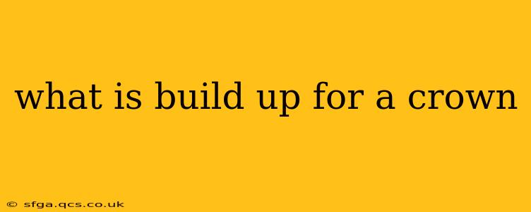 what is build up for a crown