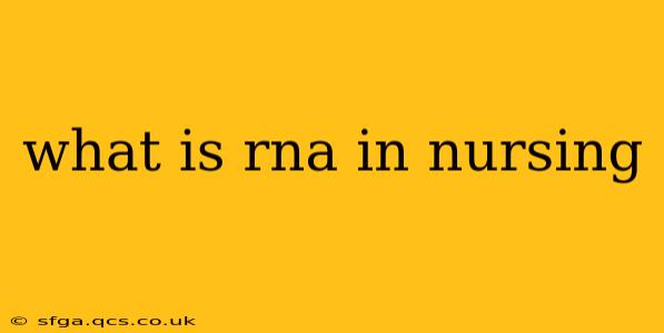 what is rna in nursing