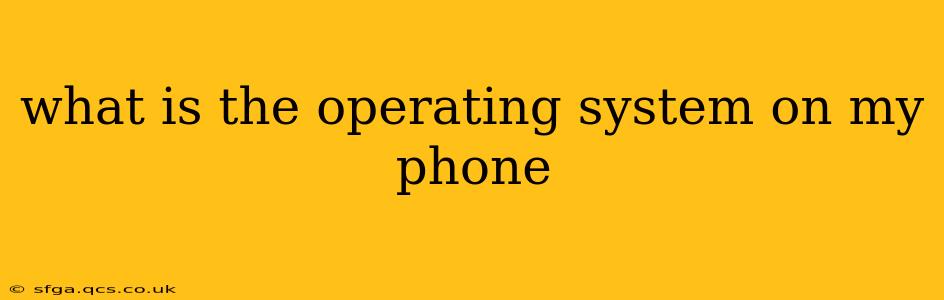 what is the operating system on my phone