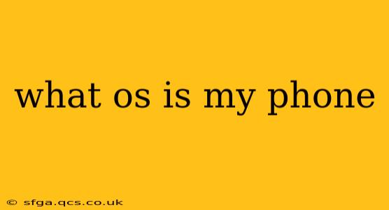 what os is my phone