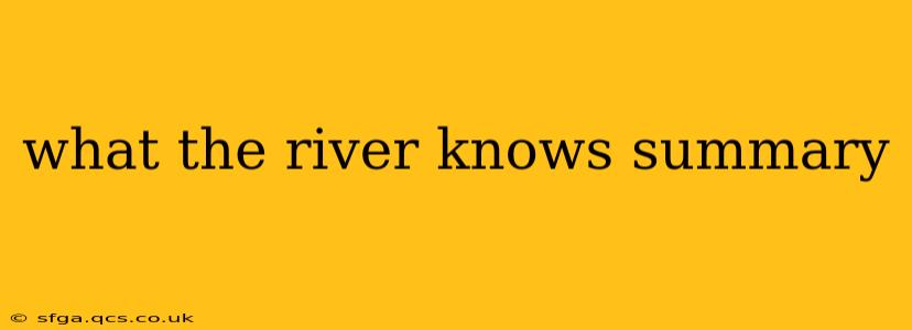 what the river knows summary