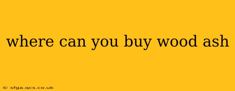 where can you buy wood ash