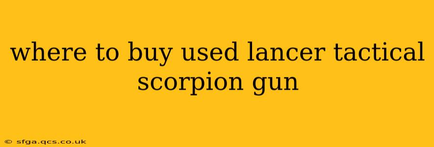 where to buy used lancer tactical scorpion gun