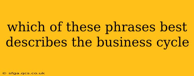 which of these phrases best describes the business cycle