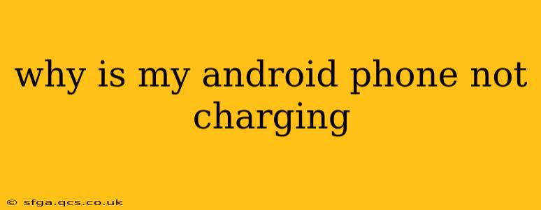 why is my android phone not charging