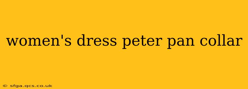 women's dress peter pan collar