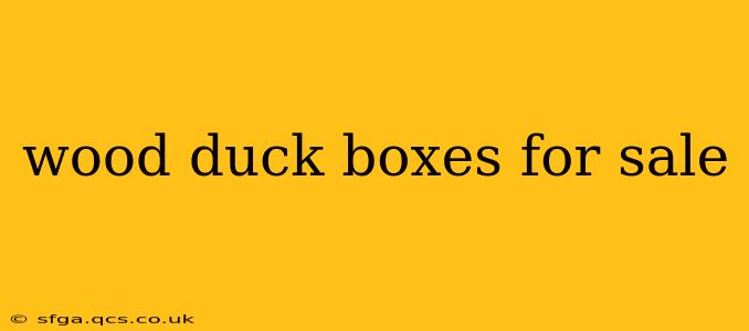 wood duck boxes for sale