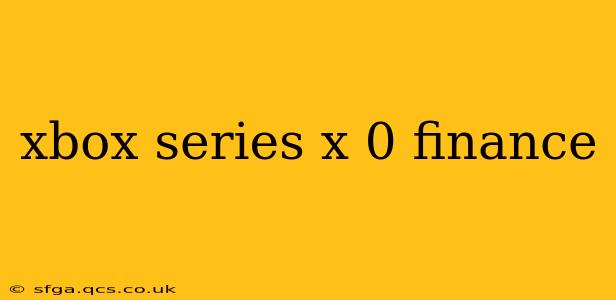 xbox series x 0 finance
