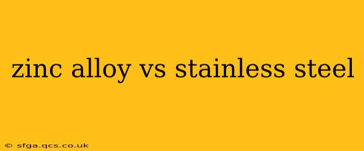 zinc alloy vs stainless steel